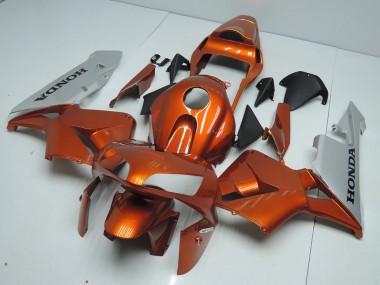 Affordable 2003-2004 Orange Silver Honda CBR600RR Motorcycle Fairings Canada