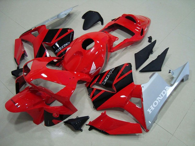 Affordable 2003-2004 Red Silver Honda CBR600RR Motorcycle Fairings Canada Affordable 2003-2004 Red Silver Honda CBR600RR Motorcycle Fairings Canada