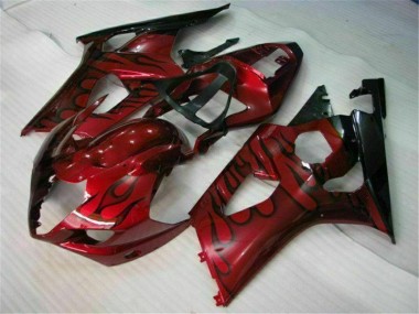 Affordable 2003-2004 Red Suzuki GSXR 1000 Motorcycle Fairings Canada
