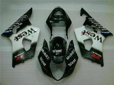 Affordable 2003-2004 White Black Suzuki GSXR 1000 ABS Fairing Kit Canada