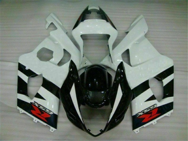 Affordable 2003-2004 White Black Suzuki GSXR 1000 Full Fairing Kit Canada Affordable 2003-2004 White Black Suzuki GSXR 1000 Full Fairing Kit Canada