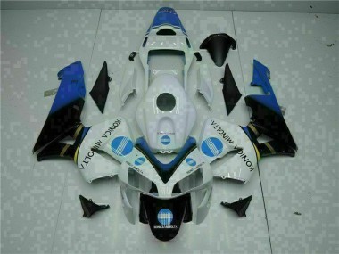 Affordable 2003-2004 White Blue Honda CBR600RR Plastics Motorcycle Fairings Canada
