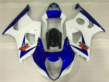 Affordable 2003-2004 White Blue Suzuki GSXR 1000 Motorcycle Fairings Canada