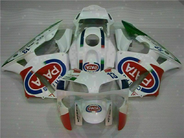 Affordable 2003-2004 White Honda CBR600RR Plastic Full Fairing Kits Canada Affordable 2003-2004 White Honda CBR600RR Plastic Full Fairing Kits Canada