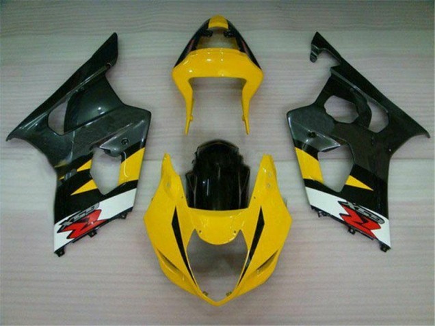Affordable 2003-2004 Yellow Black Suzuki GSXR 1000 Motorcycle Fairings Canada Affordable 2003-2004 Yellow Black Suzuki GSXR 1000 Motorcycle Fairings Canada