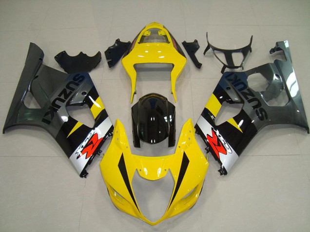 Affordable 2003-2004 Yellow Grey Suzuki GSXR 1000 Motorcycle Fairings Canada Affordable 2003-2004 Yellow Grey Suzuki GSXR 1000 Motorcycle Fairings Canada
