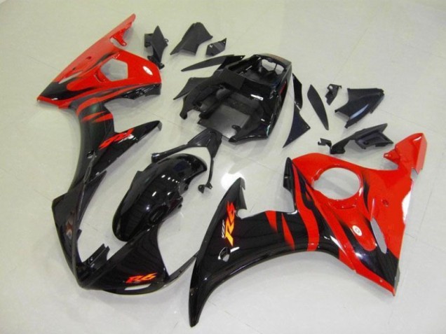 Affordable 2003-2005 Black Red Flame Yamaha YZF R6 Motorcycle Fairings & Bodywork Canada Affordable 2003-2005 Black Red Flame Yamaha YZF R6 Motorcycle Fairings & Bodywork Canada