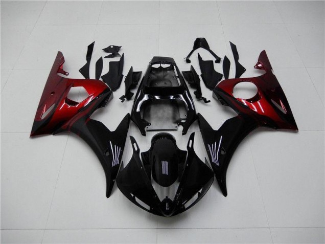 Affordable 2003-2005 Black Red Yamaha YZF R6 Motorcycle Fairings Canada Affordable 2003-2005 Black Red Yamaha YZF R6 Motorcycle Fairings Canada