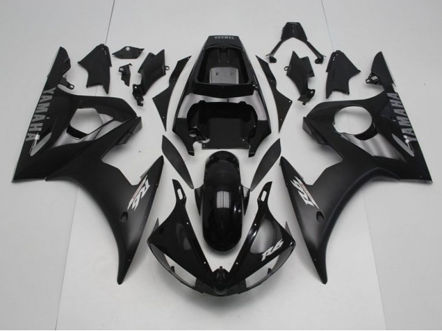 Affordable 2003-2005 Black with Silver Decals Yamaha YZF R6 Motorcycle Fairings Canada Affordable 2003-2005 Black with Silver Decals Yamaha YZF R6 Motorcycle Fairings Canada