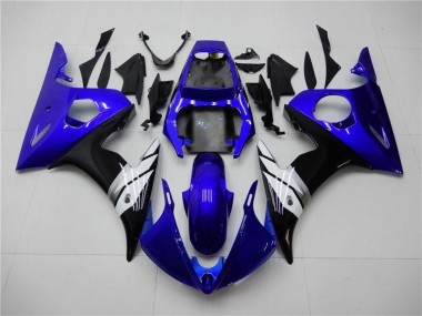 Affordable 2003-2005 Blue White Black Yamaha YZF R6 Motorcycle Fairings Canada