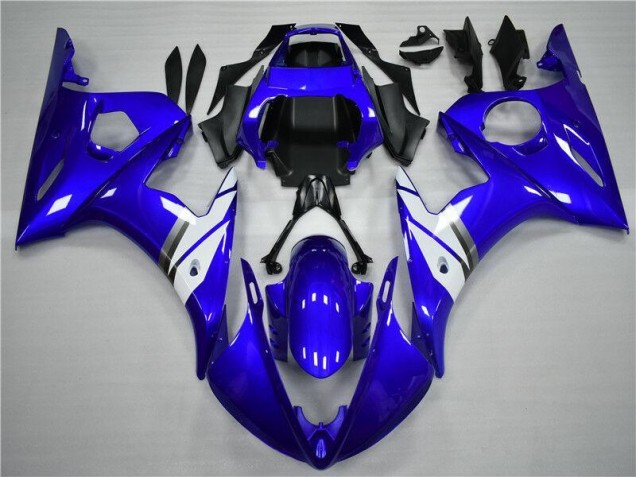 Affordable 2003-2005 Blue White Yamaha YZF R6 ABS Motorcycle Fairings Canada Affordable 2003-2005 Blue White Yamaha YZF R6 ABS Motorcycle Fairings Canada