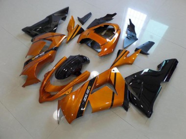 Affordable 2003-2005 Gold Black Kawasaki Ninja ZX10R Motorcycle Fairings Canada