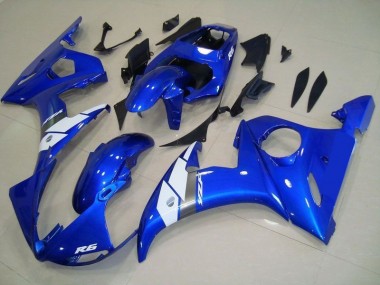 Affordable 2003-2005 OEM Style Blue Yamaha YZF R6 Motorcycle Fairings Canada