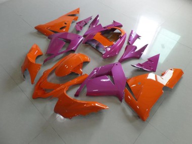 Affordable 2003-2005 Orange and Pink Kawasaki Ninja ZX10R Motorcycle Fairings Canada