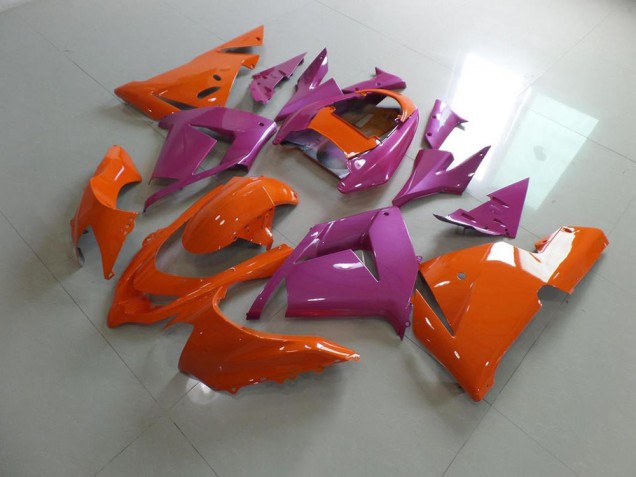 Affordable 2003-2005 Orange and Pink Kawasaki Ninja ZX10R Motorcycle Fairings Canada Affordable 2003-2005 Orange and Pink Kawasaki Ninja ZX10R Motorcycle Fairings Canada