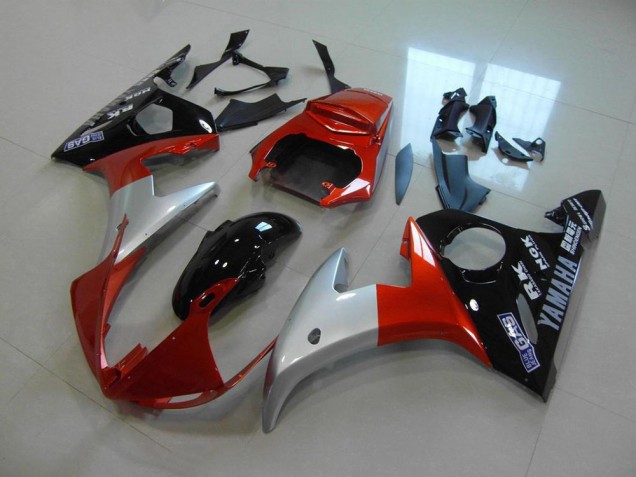 Affordable 2003-2005 Orange Silver Black Yamaha YZF R6 Motorcycle Fairings Canada Affordable 2003-2005 Orange Silver Black Yamaha YZF R6 Motorcycle Fairings Canada
