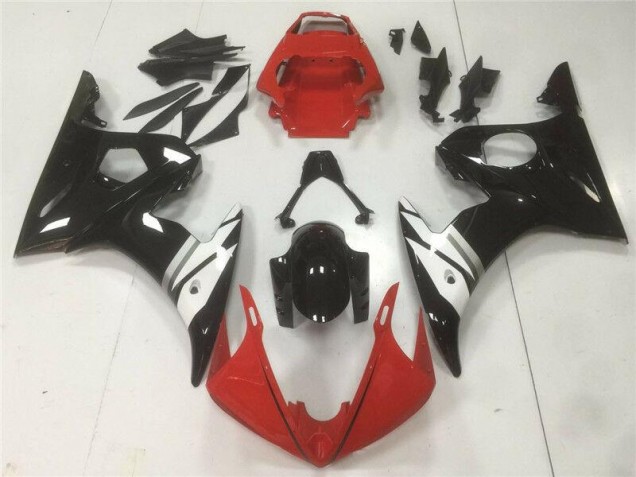 Affordable 2003-2005 Red Black White Yamaha YZF R6 Motorcycle Fairings Canada