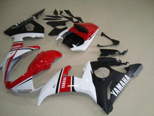 Affordable 2003-2005 Red White Matte Black Yamaha YZF R6 Motorcycle Fairings Canada Affordable 2003-2005 Red White Matte Black Yamaha YZF R6 Motorcycle Fairings Canada