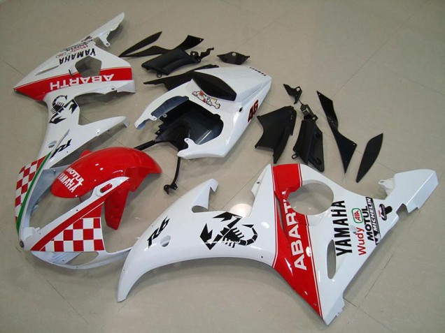 Affordable 2003-2005 Red White Yamaha YZF R6 Motorcycle Fairings Canada Affordable 2003-2005 Red White Yamaha YZF R6 Motorcycle Fairings Canada