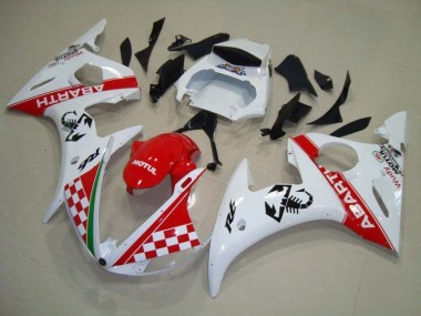Affordable 2003-2005 Red White Yamaha YZF R6 Full Fairing Kit Canada