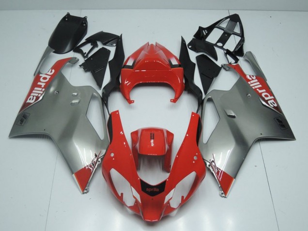 Affordable 2003-2005 Silver and Red Aprilia RSV1000 Motorcycle Fairings Canada Affordable 2003-2005 Silver and Red Aprilia RSV1000 Motorcycle Fairings Canada