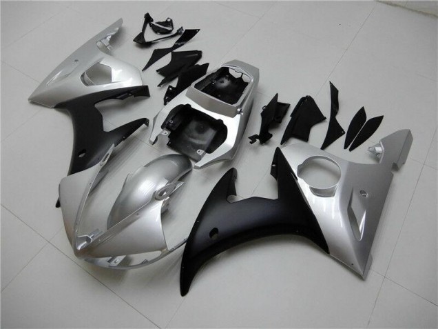 Affordable 2003-2005 Silver Black Yamaha YZF R6 Motorcycle Fairings Canada Affordable 2003-2005 Silver Black Yamaha YZF R6 Motorcycle Fairings Canada