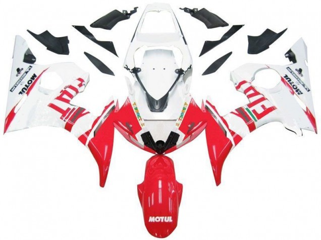 Affordable 2003-2005 White Red Fiat Yamaha YZF R6 Motorcycle Fairings Canada Affordable 2003-2005 White Red Fiat Yamaha YZF R6 Motorcycle Fairings Canada