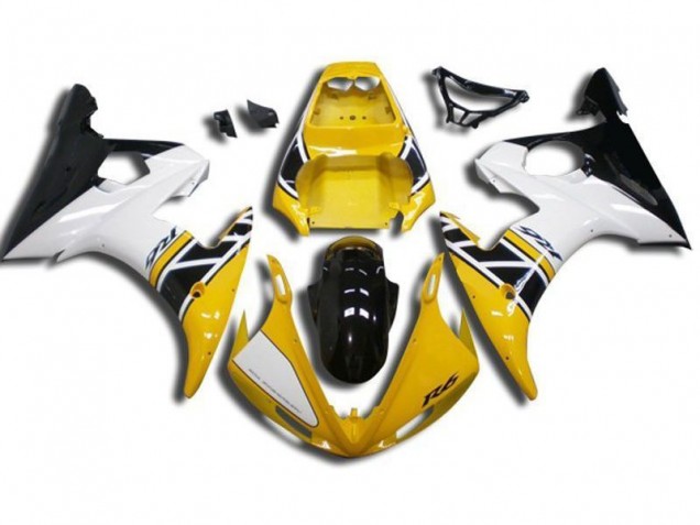 Affordable 2003-2005 Yellow Yamaha YZF R6 Motorcycle Fairings Canada