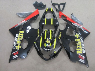 Affordable 2004-2005 Black Yellow Rizla Suzuki GSXR750 Motorcycle Fairings Canada