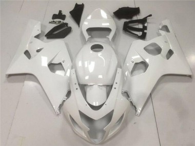 Affordable 2004-2005 Glossy White Suzuki GSXR 600/750 Motorcycle Fairings Canada