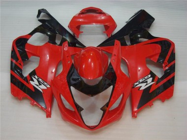 Affordable 2004-2005 Red Black Suzuki GSXR 600/750 Plastics Fairing Kits Canada
