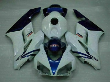 Affordable 2004-2005 White Blue Honda CBR1000RR Complete Fairing Kit Canada