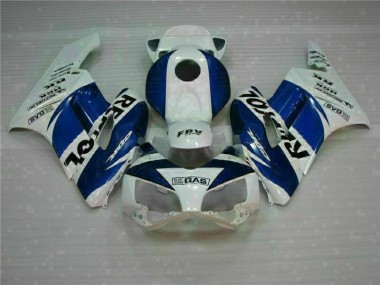 Affordable 2004-2005 White Blue Honda CBR1000RR Fairing Kit Canada