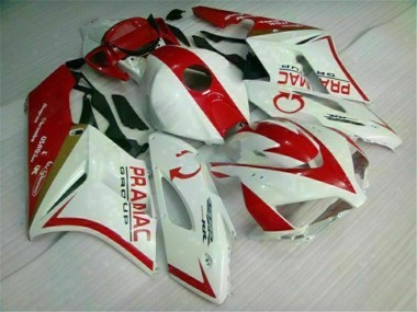 Affordable 2004-2005 White Red Honda CBR1000RR Full Fairing Kit Canada