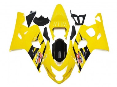 Affordable 2004-2005 Yellow Black Suzuki GSXR 600/750 Motorcycle Fairings Canada