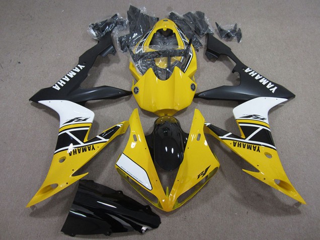 Affordable 2004-2006 Yellow White Black Yamaha YZF R1 Motorcycle Fairings Canada Affordable 2004-2006 Yellow White Black Yamaha YZF R1 Motorcycle Fairings Canada
