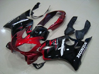 Affordable 2004-2007 Candy Red Black Honda CBR600 F4i Motorcycle Fairings Canada