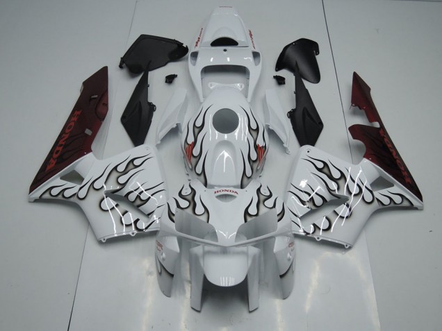 Affordable 2005-2006 Black Flame Honda CBR600RR Motorcycle Fairings Canada Affordable 2005-2006 Black Flame Honda CBR600RR Motorcycle Fairings Canada