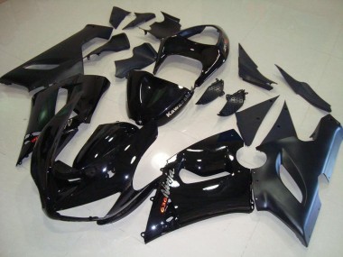 Affordable 2005-2006 Black Kawasaki Ninja ZX6R Motorcycle Fairings Canada