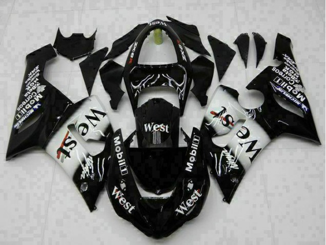 Affordable 2005-2006 Black Kawasaki Ninja ZX6R Full Fairing Kit Canada Affordable 2005-2006 Black Kawasaki Ninja ZX6R Full Fairing Kit Canada