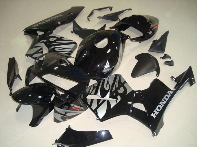 Affordable 2005-2006 Black White Flame Honda CBR600RR Motorcycle Fairings Canada Affordable 2005-2006 Black White Flame Honda CBR600RR Motorcycle Fairings Canada