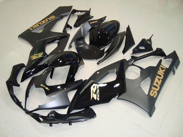 Affordable 2005-2006 Black with Gold Decals Suzuki GSXR 1000 Motorcycle Fairings Canada Affordable 2005-2006 Black with Gold Decals Suzuki GSXR 1000 Motorcycle Fairings Canada