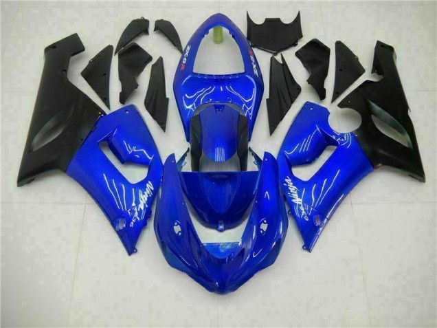 Affordable 2005-2006 Blue Kawasaki Ninja ZX6R Motorcycle Fairings Canada Affordable 2005-2006 Blue Kawasaki Ninja ZX6R Motorcycle Fairings Canada