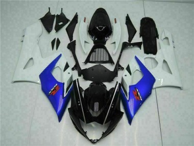 Affordable 2005-2006 Blue White Suzuki GSXR 1000 Fairing Kits & Bodywork Canada
