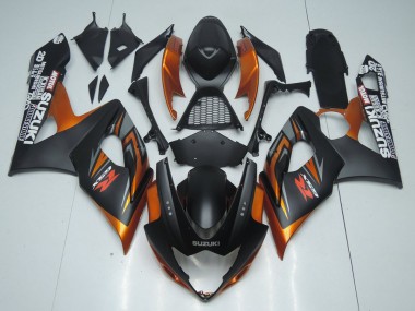 Affordable 2005-2006 Brown and Matte Black Suzuki GSXR 1000 Motorcycle Fairings Canada