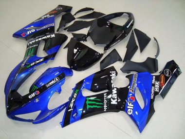 Affordable 2005-2006 Candy Blue Monster Kawasaki Ninja ZX6R Motorcycle Fairings Canada