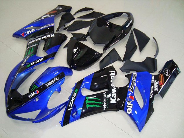 Affordable 2005-2006 Candy Blue Monster Kawasaki Ninja ZX6R Motorcycle Fairings Canada Affordable 2005-2006 Candy Blue Monster Kawasaki Ninja ZX6R Motorcycle Fairings Canada