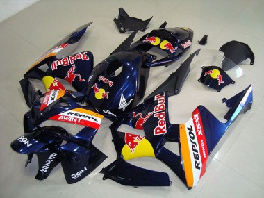 Affordable 2005-2006 Dark Blue Red Bull Honda CBR600RR Motorcycle Fairings Canada