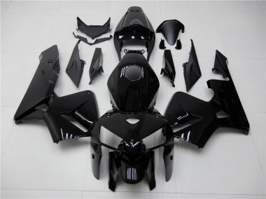 Affordable 2005-2006 Glossy Black Honda CBR600RR Fairing Kit Canada