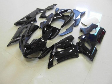 Affordable 2005-2006 Glossy Black Silver Decals Kawasaki Ninja ZX6R Motorcycle Fairings Canada